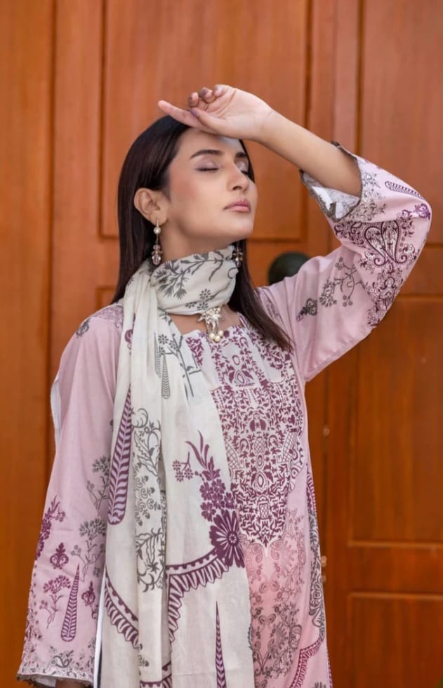 Meeral - Bahaar Premium Lawn Unstitched 3-Piece Suit (Vol-1)